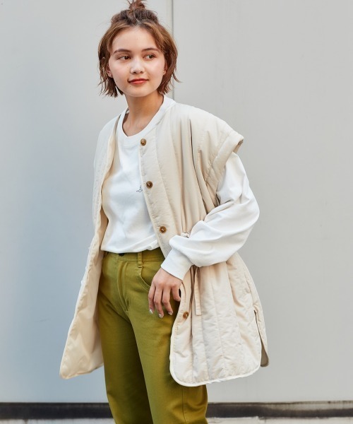 cepo(セポ)の「タテキルティングジャケット 2WAY(その他アウター・レディース・ブラック/オフホワイト/ベージュ/オリーブ・M)」の12枚目の写真