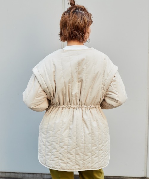 cepo(セポ)の「タテキルティングジャケット 2WAY(その他アウター・レディース・ブラック/オフホワイト/ベージュ/オリーブ・M)」の7枚目の写真