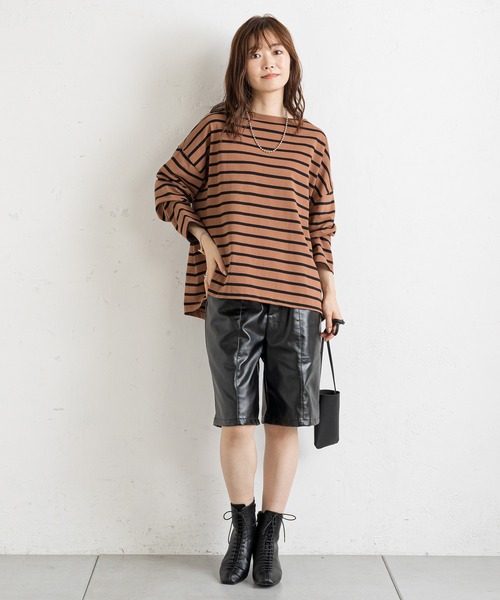 prose verse(プロズヴェール)の「合皮センターシームショートパンツ(その他パンツ・レディース・ブラック/アイボリー/ダークグリーン・FREE)」の17枚目の写真