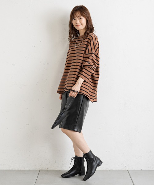 prose verse(プロズヴェール)の「合皮センターシームショートパンツ(その他パンツ・レディース・ブラック/アイボリー/ダークグリーン・FREE)」の18枚目の写真