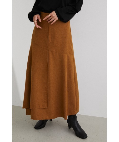 STYLEMIXER(スタイルミキサー)の「ミックスツイードアシンメトリースカート(スカート・レディース・ブラック/ライトブラウン・X-SMALL/MEDIUM/SMALL)」の15枚目の写真