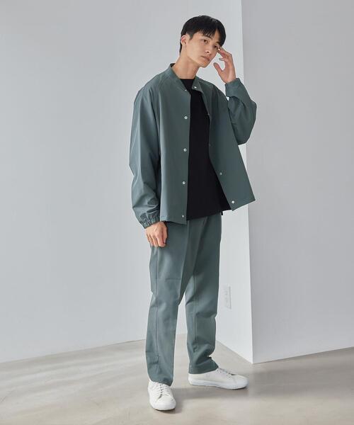 green label relaxing（グリーンレーベルリラクシング）の「フリーリッチ 1P ワイドテーパード ユーティリティー パンツ -撥水・ストレッチ-（その他パンツ・メンズ・ブラック/ダークグリーン・L/S/M/XL）」の20枚目の写真