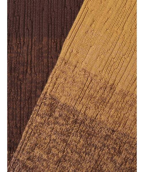 EMODA(エモダ)の「グラデーションリブパンツ(その他パンツ・レディース・ブラック/ブラウン/アイボリー・FREE)」の6枚目の写真