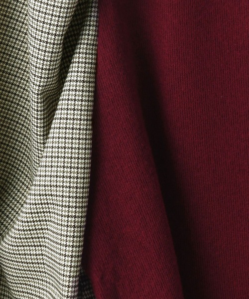 179/WG（イチナナキュウダブルジー）の「チェックスリーブ ドッキングプルオーバー（Tシャツ/カットソー・レディース・グリーン/ボルドー/ブラック・FREE）」の20枚目の写真