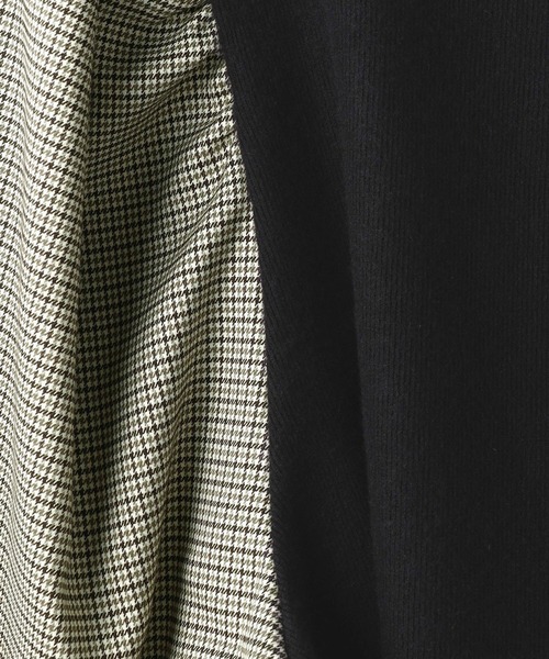 179/WG（イチナナキュウダブルジー）の「チェックスリーブ ドッキングプルオーバー（Tシャツ/カットソー・レディース・グリーン/ボルドー/ブラック・FREE）」の22枚目の写真