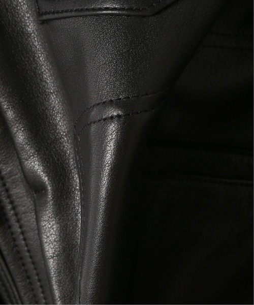 Journal Standard TRISECT(トライセクト)の「【TRISECT 2】カウレザー ジップ ジャケット(ブルゾン・メンズ・ブラック・MEDIUM/LARGE)」の8枚目の写真