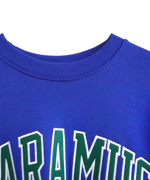 ROOPTOKYO（ループトウキョウ）の「PARAMUS MINNESOTA 配色刺繍 カレッジロゴ クルーネックスウェット トレーナー（スウェット・レディース・ホワイト/ホワイト系その他/ブラック/ブラック系その他/グレー/グリーン/グリーン系その他/ブルー/ブルー系その他/パープル/パープル系その他/ピンク系その他・FREE）」の14枚目の写真