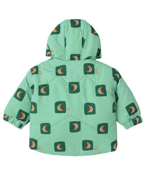 moimoln（モイモルン）の「カラフルムーン柄ハーフダウンジャケット（ダウンジャケット/コート・キッズ・ミント・130cm/120cm/110cm/90cm/100cm）」の4枚目の写真