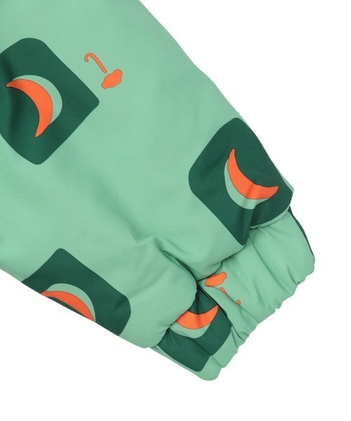 moimoln（モイモルン）の「カラフルムーン柄ハーフダウンジャケット（ダウンジャケット/コート・キッズ・ミント・130cm/120cm/110cm/90cm/100cm）」の6枚目の写真