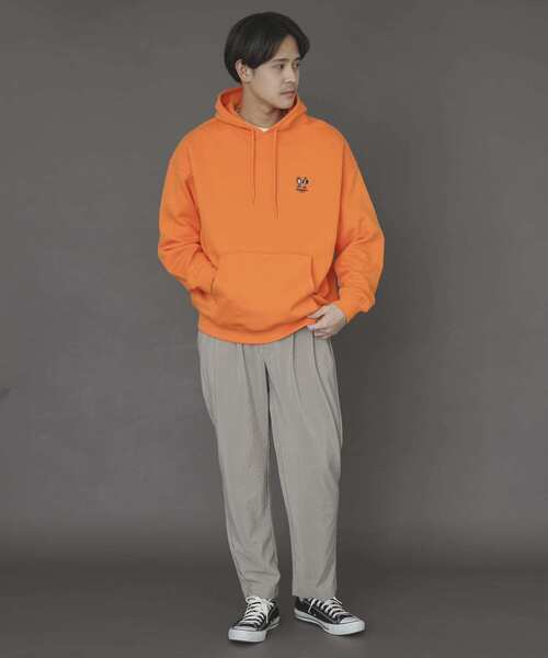 SENSE OF PLACE by URBAN RESEARCH（センスオブプレイスバイアーバンリサーチ）の「『別注』TeddyBear×SENSE OF PLACE　テディベアウラキモウスウェットC（パーカー・メンズ・ブラック/ベージュ/オレンジ・MEDIUM/LARGE）」の7枚目の写真