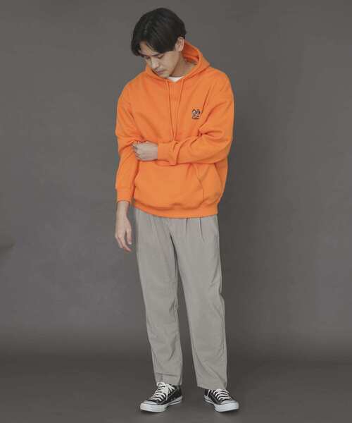 SENSE OF PLACE by URBAN RESEARCH（センスオブプレイスバイアーバンリサーチ）の「『別注』TeddyBear×SENSE OF PLACE　テディベアウラキモウスウェットC（パーカー・メンズ・ブラック/ベージュ/オレンジ・MEDIUM/LARGE）」の8枚目の写真