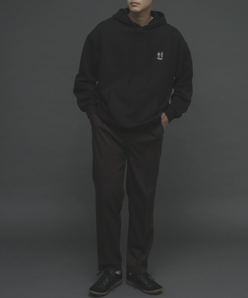 SENSE OF PLACE by URBAN RESEARCH（センスオブプレイスバイアーバンリサーチ）の「『別注』TeddyBear×SENSE OF PLACE　テディベアウラキモウスウェットC（パーカー・メンズ・ブラック/ベージュ/オレンジ・MEDIUM/LARGE）」の12枚目の写真