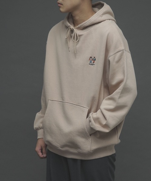 SENSE OF PLACE by URBAN RESEARCH（センスオブプレイスバイアーバンリサーチ）の「『別注』TeddyBear×SENSE OF PLACE　テディベアウラキモウスウェットC（パーカー・メンズ・ブラック/ベージュ/オレンジ・MEDIUM/LARGE）」の13枚目の写真