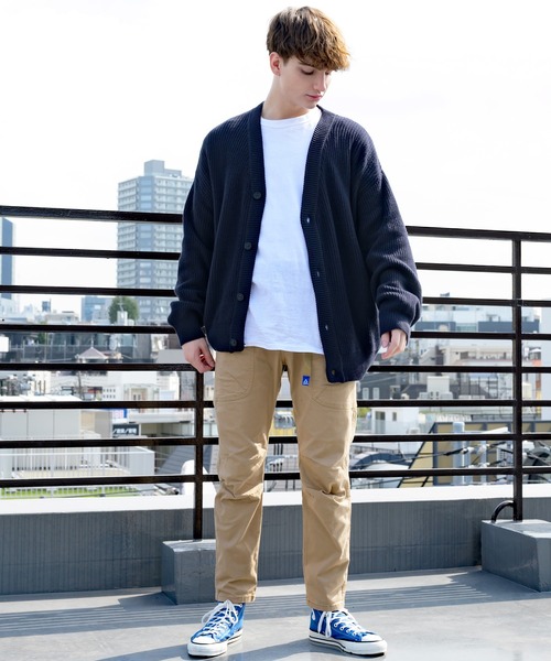 8(eight)(エイト)の「ざっくり畦編みカーディガン(カーディガン/ボレロ・メンズ・サックスブルー/マスタード/ホワイト/ブラック/ライトグレー/グレー系その他/グレイッシュベージュ/ダークブラウン/ケリー/ネイビー・MEDIUM/LARGE/X-LARGE)」の13枚目の写真