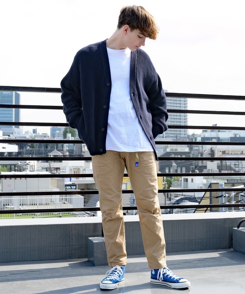 8(eight)(エイト)の「ざっくり畦編みカーディガン(カーディガン/ボレロ・メンズ・サックスブルー/マスタード/ホワイト/ブラック/ライトグレー/グレー系その他/グレイッシュベージュ/ダークブラウン/ケリー/ネイビー・MEDIUM/LARGE/X-LARGE)」の16枚目の写真