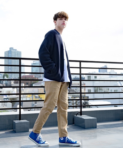 8(eight)(エイト)の「ざっくり畦編みカーディガン(カーディガン/ボレロ・メンズ・サックスブルー/マスタード/ホワイト/ブラック/ライトグレー/グレー系その他/グレイッシュベージュ/ダークブラウン/ケリー/ネイビー・MEDIUM/LARGE/X-LARGE)」の20枚目の写真