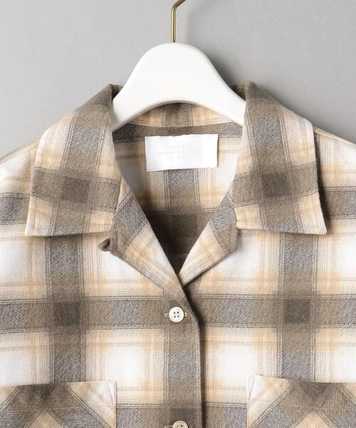 UNUSED（アンユーズド）の「＜UNUSED＞チェック シャツ Ψ（シャツ/ブラウス・レディース・ベージュ・0）」の2枚目の写真