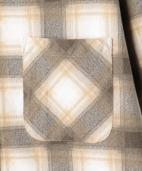 UNUSED（アンユーズド）の「＜UNUSED＞チェック シャツ Ψ（シャツ/ブラウス・レディース・ベージュ・0）」の5枚目の写真