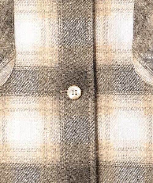 UNUSED（アンユーズド）の「＜UNUSED＞チェック シャツ Ψ（シャツ/ブラウス・レディース・ベージュ・0）」の6枚目の写真
