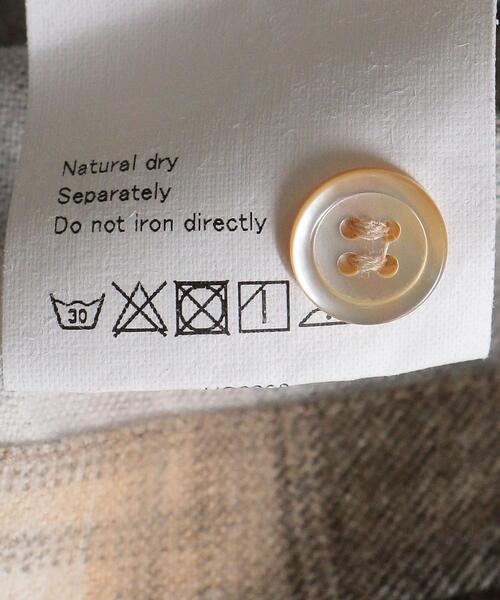 UNUSED（アンユーズド）の「＜UNUSED＞チェック シャツ Ψ（シャツ/ブラウス・レディース・ベージュ・0）」の7枚目の写真