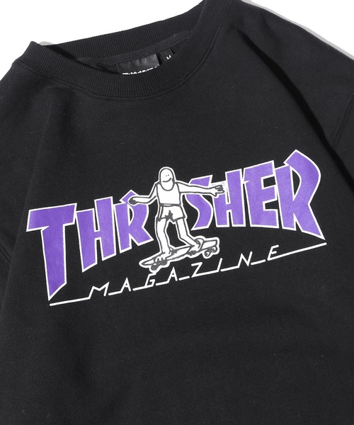 THRASHER（スラッシャー）の「別注：THRASHER/スラッシャー GONZ MAGロゴ ロゴスウェット（スウェット・メンズ・チャコール/ブラック/ホワイト・L/M/XL）」の13枚目の写真