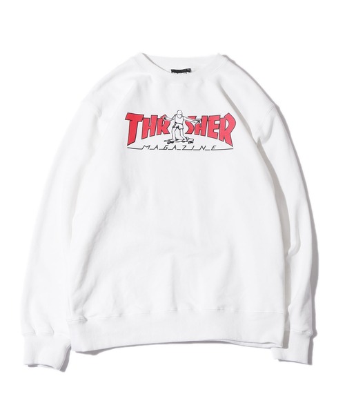 THRASHER（スラッシャー）の「別注：THRASHER/スラッシャー GONZ MAGロゴ ロゴスウェット（スウェット・メンズ・チャコール/ブラック/ホワイト・L/M/XL）」の17枚目の写真