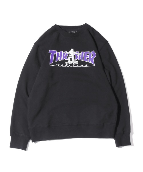 THRASHER（スラッシャー）の「別注：THRASHER/スラッシャー GONZ MAGロゴ ロゴスウェット（スウェット・メンズ・チャコール/ブラック/ホワイト・L/M/XL）」の18枚目の写真