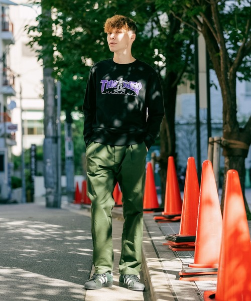 THRASHER（スラッシャー）の「別注：THRASHER/スラッシャー GONZ MAGロゴ ロゴスウェット（スウェット・メンズ・チャコール/ブラック/ホワイト・L/M/XL）」の7枚目の写真
