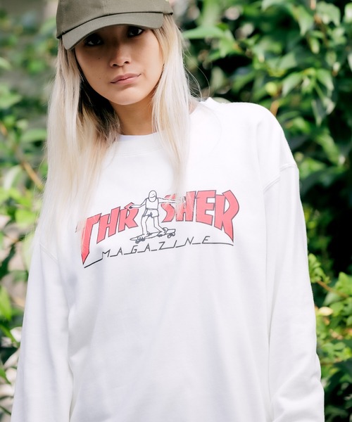 THRASHER（スラッシャー）の「別注：THRASHER/スラッシャー GONZ MAGロゴ ロゴスウェット（スウェット・メンズ・チャコール/ブラック/ホワイト・L/M/XL）」の20枚目の写真