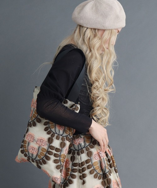 peu pres（プープレ）の「れんげ草JQ バッグ（トートバッグ・レディース・ピンク/オレンジ・FREE）」の16枚目の写真