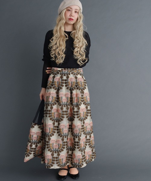 peu pres（プープレ）の「れんげ草JQ バッグ（トートバッグ・レディース・ピンク/オレンジ・FREE）」の5枚目の写真