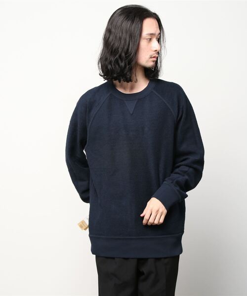 SCOTCH&SODA（スコッチアンドソーダ）の「リバーシブル スウェット【163924】（スウェット・メンズ・ライトベージュ/ネイビー・SMALL/MEDIUM/LARGE）」の9枚目の写真