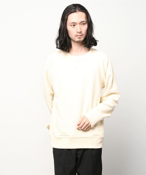 SCOTCH&SODA（スコッチアンドソーダ）の「リバーシブル スウェット【163924】（スウェット・メンズ・ライトベージュ/ネイビー・SMALL/MEDIUM/LARGE）」の6枚目の写真