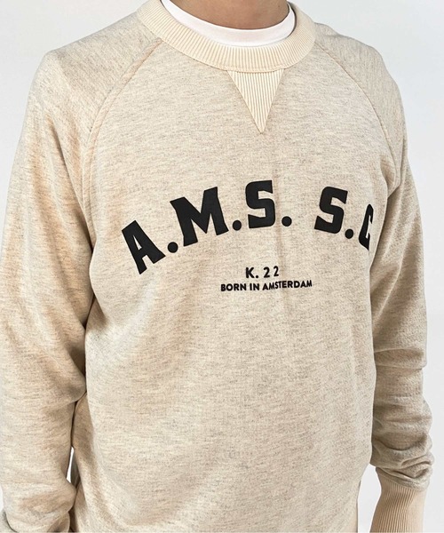 SCOTCH&SODA（スコッチアンドソーダ）の「リバーシブル スウェット【163924】（スウェット・メンズ・ライトベージュ/ネイビー・SMALL/MEDIUM/LARGE）」の5枚目の写真