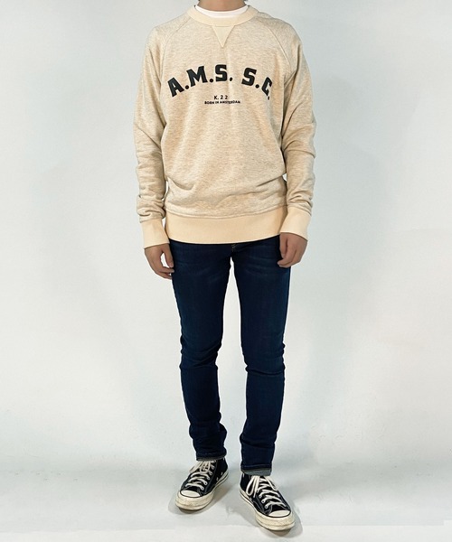 SCOTCH&SODA（スコッチアンドソーダ）の「リバーシブル スウェット【163924】（スウェット・メンズ・ライトベージュ/ネイビー・SMALL/MEDIUM/LARGE）」の15枚目の写真