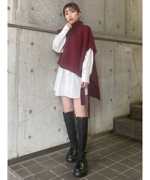 MURUA（ムルーア）の「レースアップロングブーツ（ブーツ・レディース・ブラック・35/36/37）」の21枚目の写真