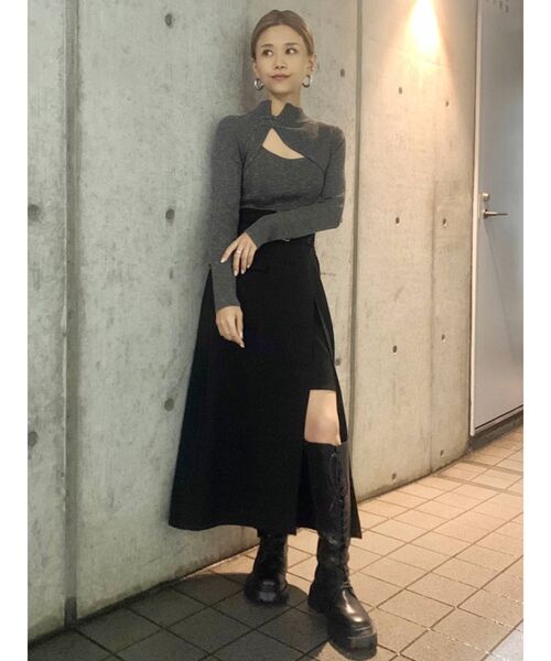 MURUA（ムルーア）の「レースアップロングブーツ（ブーツ・レディース・ブラック・35/36/37）」の16枚目の写真