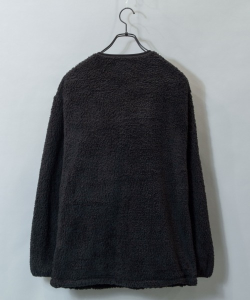 JACKROSE（ジャックローズ）の「WEB限定 JE-CRS0-シェルパフリーストレーナー（スウェット・メンズ・ブラック/グレー・M/L）」の3枚目の写真