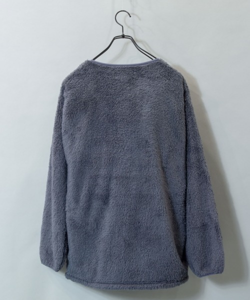 JACKROSE（ジャックローズ）の「WEB限定 JE-CRS0-シェルパフリーストレーナー（スウェット・メンズ・ブラック/グレー・M/L）」の4枚目の写真