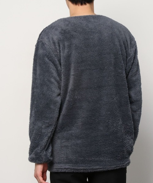 JACKROSE（ジャックローズ）の「WEB限定 JE-CRS0-シェルパフリーストレーナー（スウェット・メンズ・ブラック/グレー・M/L）」の12枚目の写真