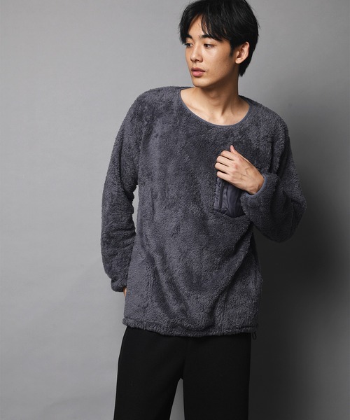 JACKROSE（ジャックローズ）の「WEB限定 JE-CRS0-シェルパフリーストレーナー（スウェット・メンズ・ブラック/グレー・M/L）」の22枚目の写真