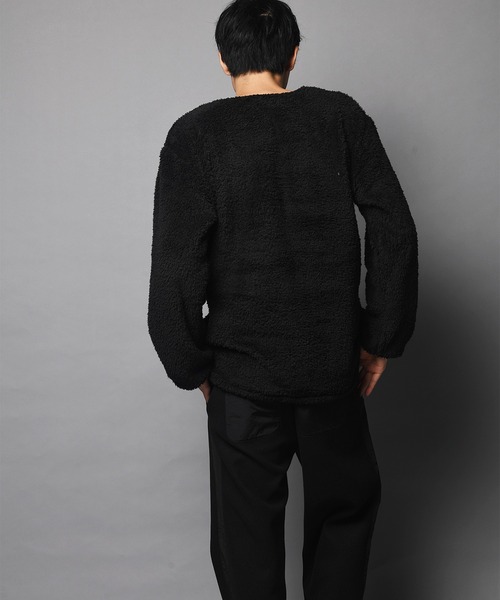 JACKROSE（ジャックローズ）の「WEB限定 JE-CRS0-シェルパフリーストレーナー（スウェット・メンズ・ブラック/グレー・M/L）」の16枚目の写真