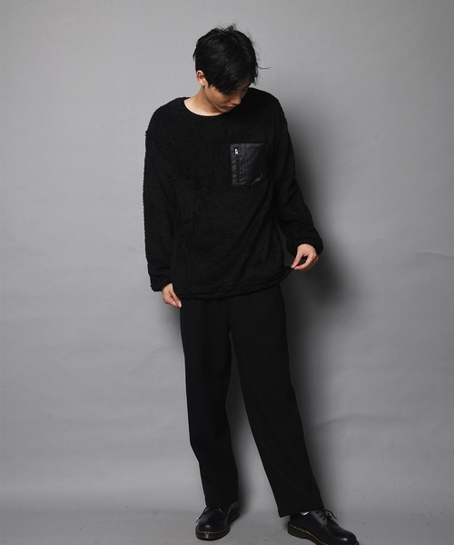 JACKROSE（ジャックローズ）の「WEB限定 JE-CRS0-シェルパフリーストレーナー（スウェット・メンズ・ブラック/グレー・M/L）」の18枚目の写真