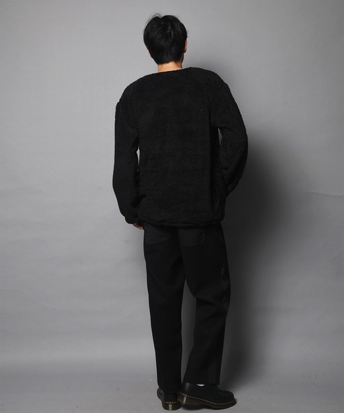 JACKROSE（ジャックローズ）の「WEB限定 JE-CRS0-シェルパフリーストレーナー（スウェット・メンズ・ブラック/グレー・M/L）」の21枚目の写真