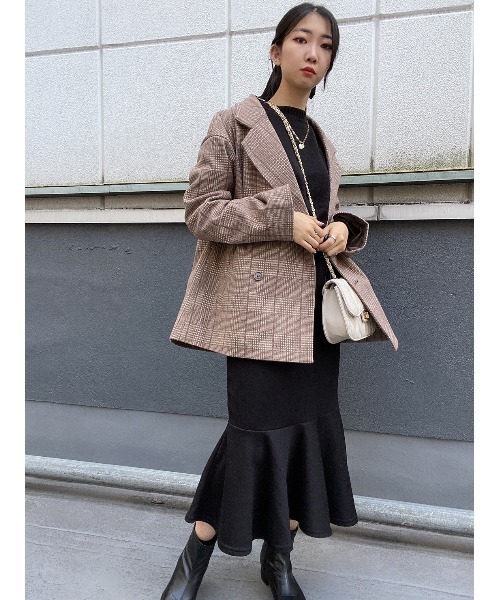 WC(ダブル シー)の「スウェットマーメイドスカート(スカート・レディース・ブラック/グレー・FREE)」の3枚目の写真