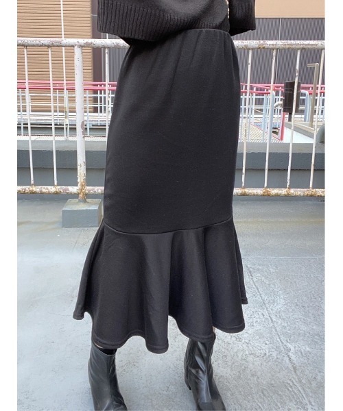 WC(ダブル シー)の「スウェットマーメイドスカート(スカート・レディース・ブラック/グレー・FREE)」の14枚目の写真