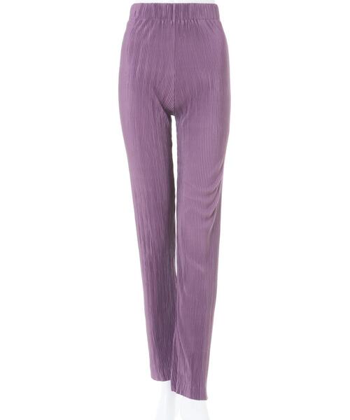 MLI'A(エムリア)の「プリーツストレートイージー/パンツ(その他パンツ・レディース・グレー系その他/カーキ/ブラック/パープル/イエロー系その他・FREE)」の6枚目の写真