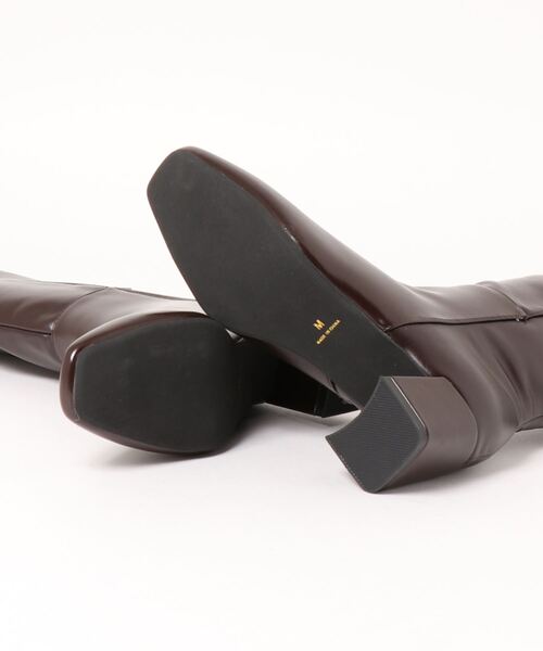 natural couture（ナチュラルクチュール）の「ヒールロングブーツ（ブーツ・レディース・ブラック/ブラウン・MEDIUM/LARGE）」の4枚目の写真