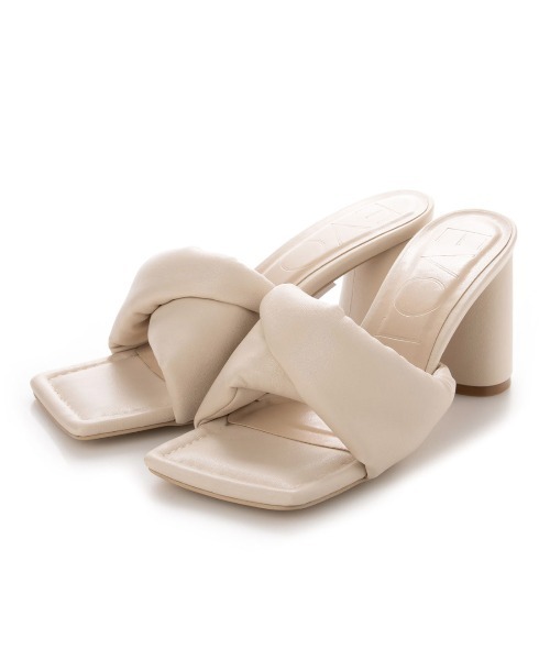 EVOL(イーボル)の「【EVOL】スクエアクッションサンダル IS9742(サンダル・レディース・ブラック/ベージュ/グレー/アイボリー・S/M/L)」の16枚目の写真