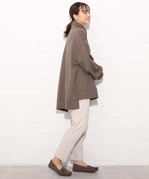 Cutie Blonde(キューティーブロンド)の「◆裏起毛ハイネックBIGチュニック(スウェット・レディース・ブラウン系その他2/ブルー/ライトベージュ/グレー系その他・00)」の16枚目の写真